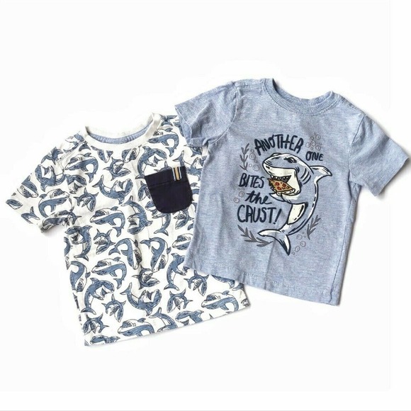 Boys Tee Bundle Sharks 24m Set of 2 - Picture 1 of 3